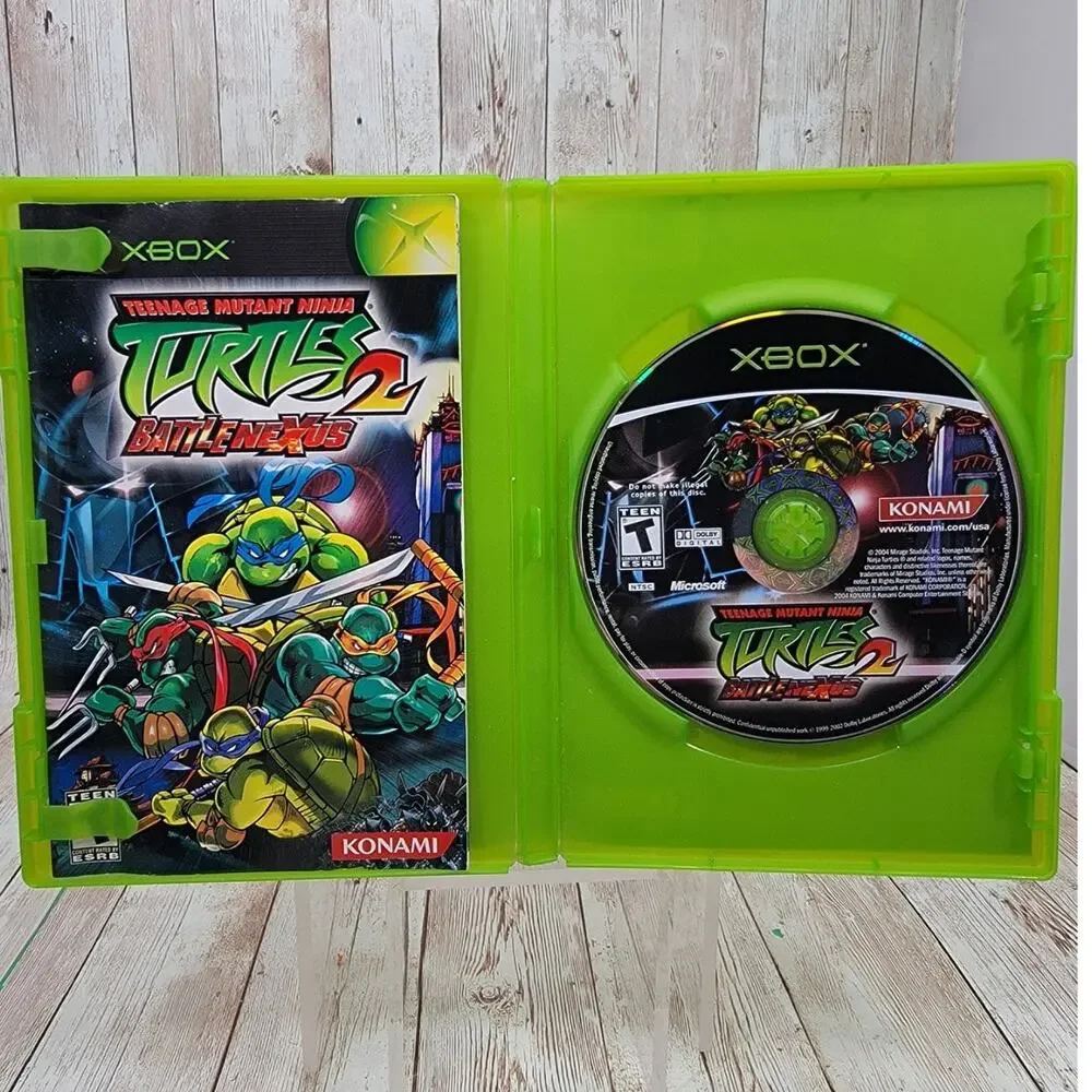 Teenage Mutant Ninja Turtles 2: BattleNexus Microsoft Xbox, 2004 Complete